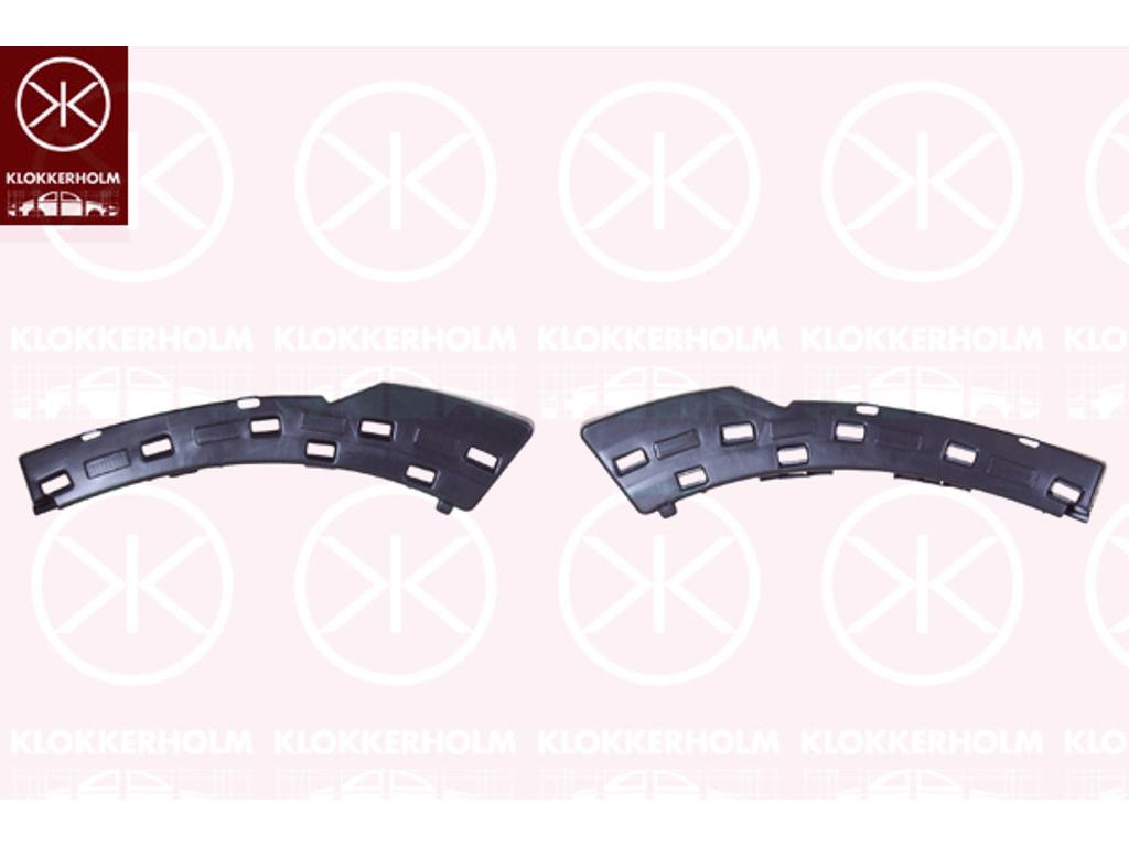 Mounting Bracket, bumper, Set, Rear, Plastic, Inner Section