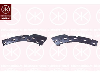 Mounting Bracket, bumper, Set, Rear, Plastic, Inner Section