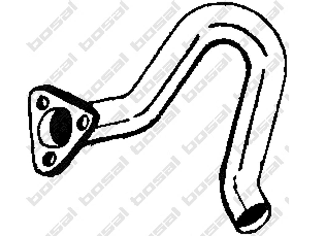 Exhaust Pipe, See accessories list for additionally required parts:  