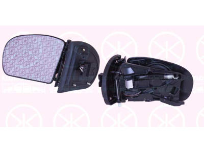 Exterior Mirror, for electric mirror adjustment, Aspherical, Heatable, Left, Number of pins: 7
