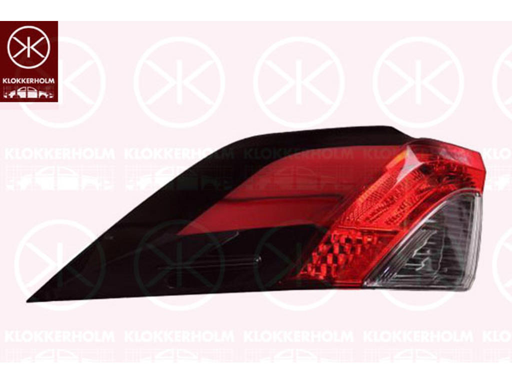 Kombinationsbackljus, Höger, ytterdel, LED, WY21W, utan lamphållare