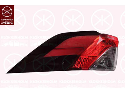Kombinationsbackljus, Höger, ytterdel, LED, WY21W, utan lamphållare
