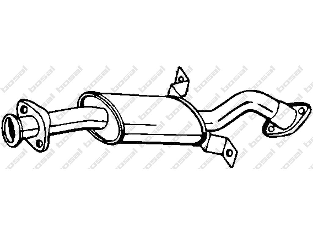 Front Muffler, See accessories list for additionally required parts:  