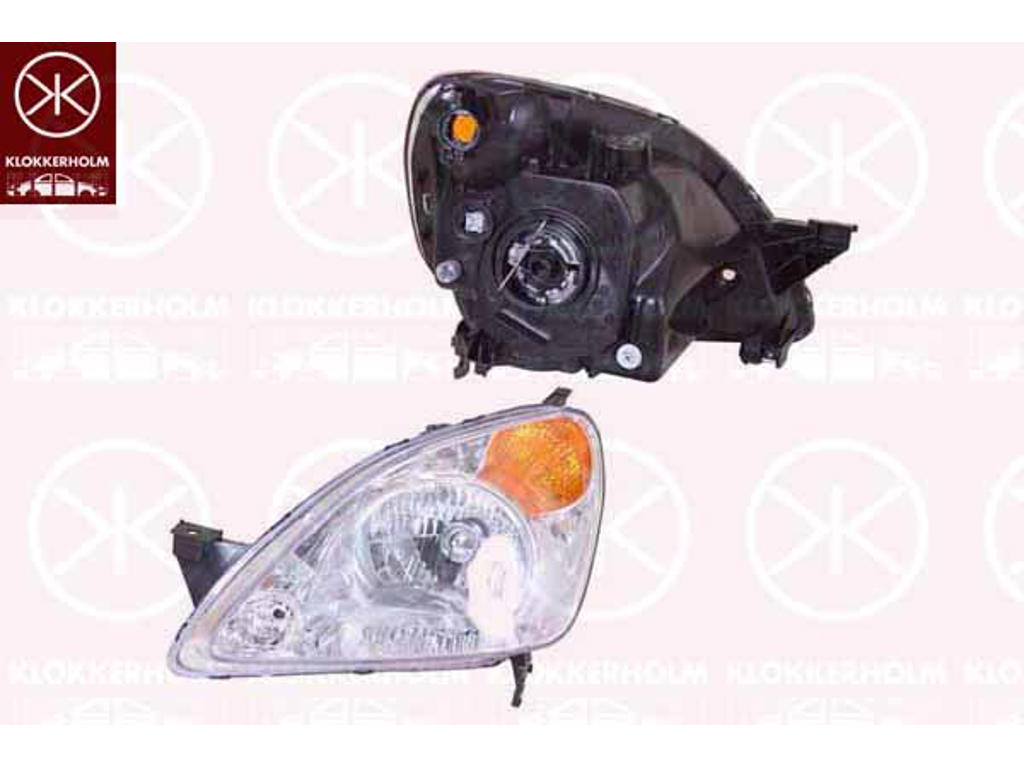 Headlight, H4, without motor for headlamp levelling, Right, Illuminance [lx]: 12.5, Indicator Colour: yellow
