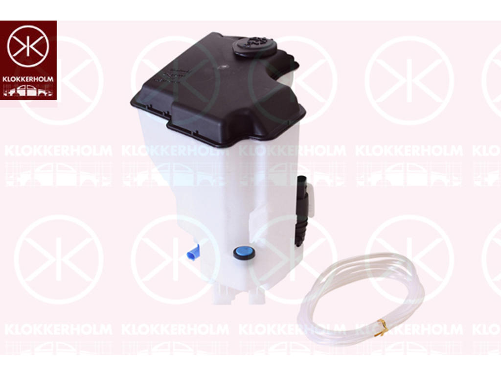 Washer Fluid Reservoir, window cleaning, for vehicles without headlamp cleaning system, with pump