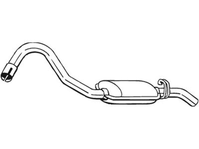 Rear Muffler, See accessories list for additionally required parts:  