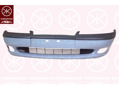 Bumper, w/primer, Front, with hole(s) for fog lights