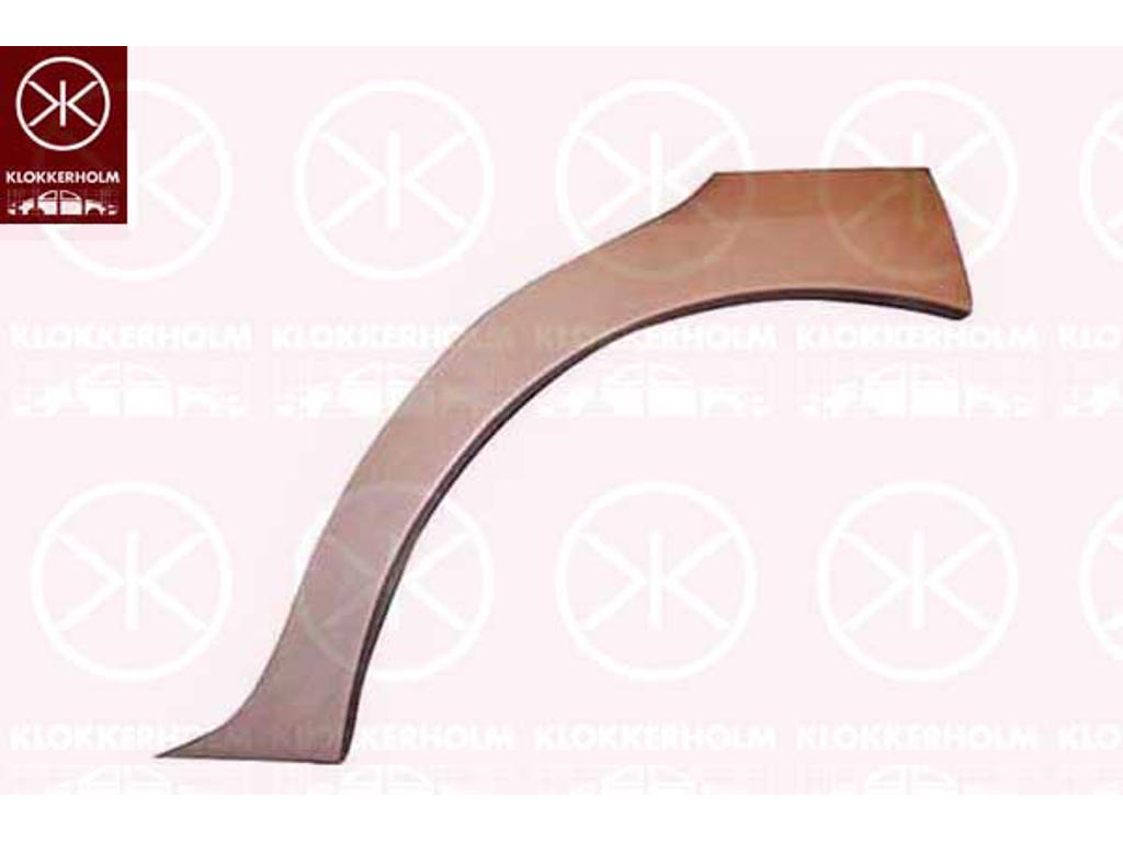 Quarter Panel, 4-dr, Left, Wheel Arch Border, Repair Panel, Upper section