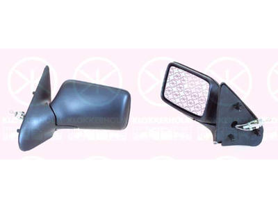 Exterior Mirror, Control: cable pull, Plan, Left