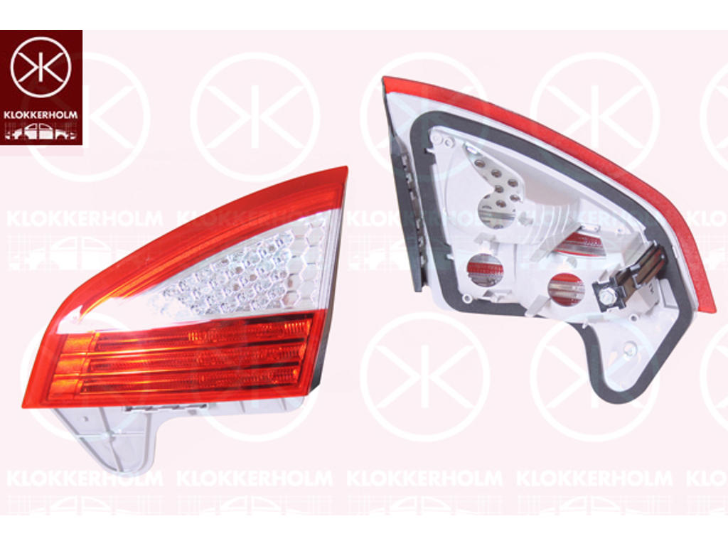 Baglygte, uden lampeholder, Visteon, højre, indre del