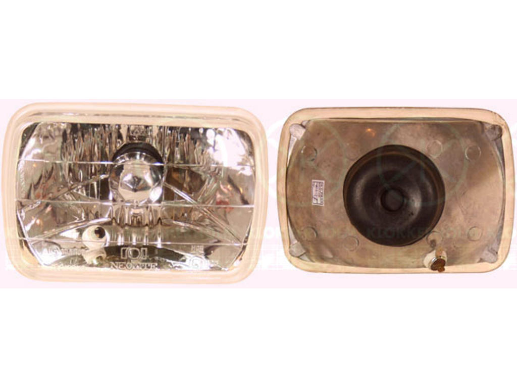 Insert, headlight, H4, Length [mm]: 200, Height [mm]: 142, without grooves, with position light, Left, Right