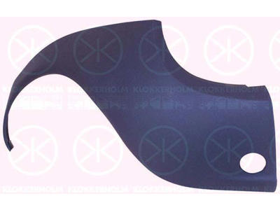 Bumper, blue, Right Rear