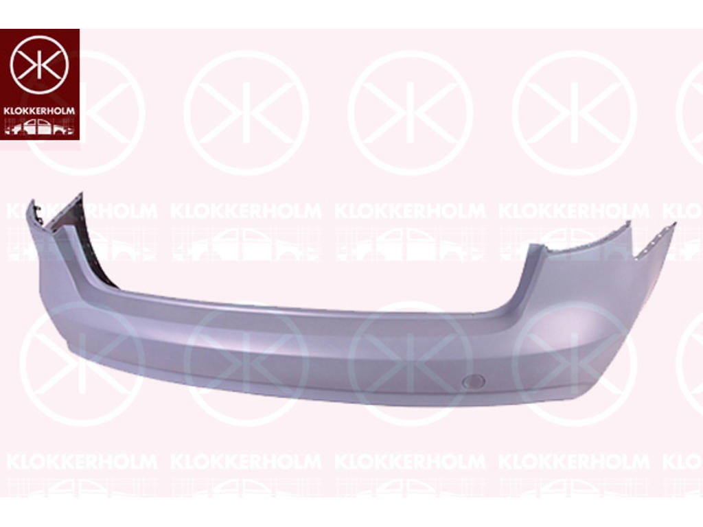 Bumper, w/primer, Rear, not for trim level: S-LINE