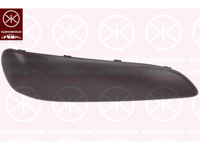 Trim/Protection Strip, bumper, black, Right Front