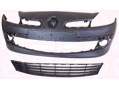 Bumper, w/primer, Front, with arrangement for front fog light, not for trim level: SPORT, Trim Level: 15" Hjul