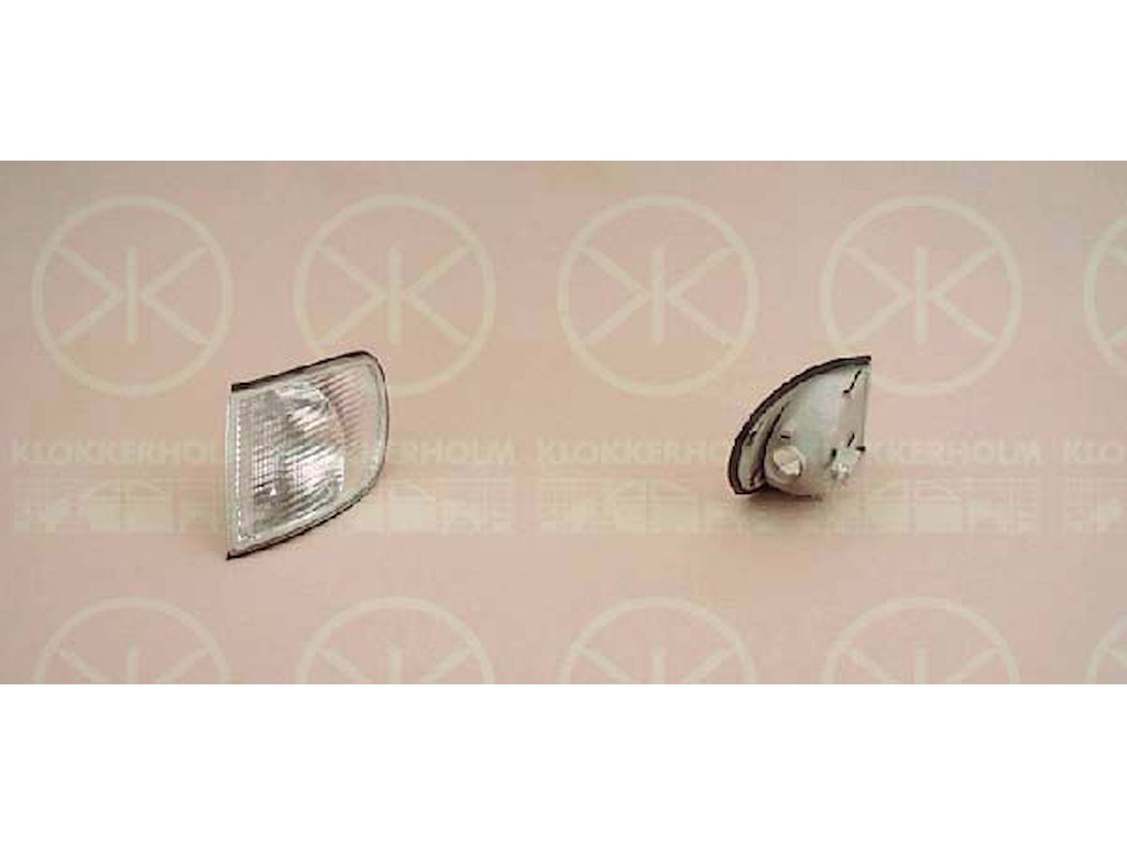 Blinker, utan lamphållare, vit, Höger