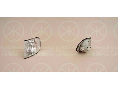 Blinker, utan lamphållare, vit, Höger