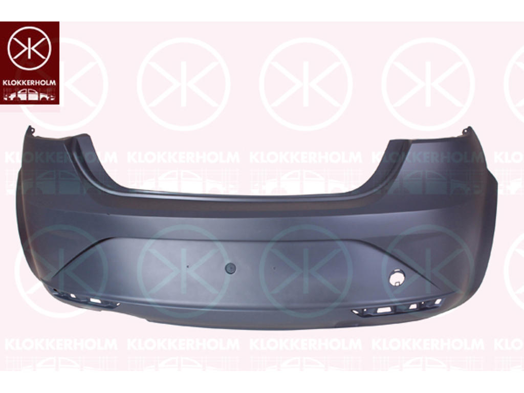 Bumper, w/primer, Rear, Trim Level: facelift