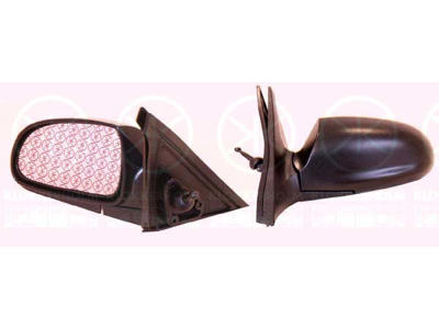 Exterior Mirror, Control: cable pull, Convex, Left