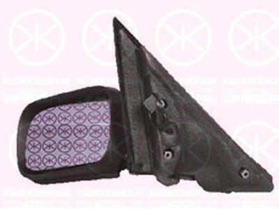 Exterior Mirror, w/primer, for electric mirror adjustment, Aspherical, Heatable, Left