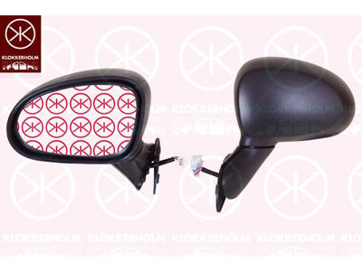 Exterior Mirror, for electric mirror adjustment, Convex, Right
