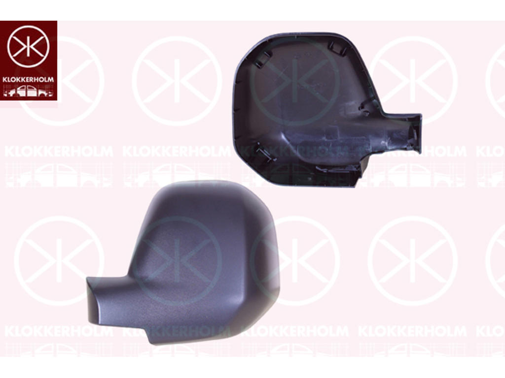 Housing, exterior mirror, black, Left