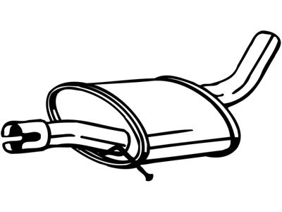 Centre Muffler, See accessories list for additionally required parts:  