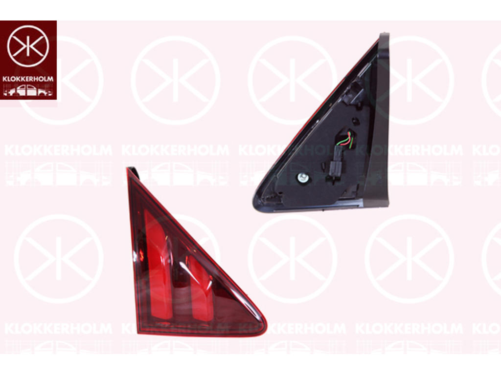 Lampa tylna zespolona, z lewej, LED, Czesc wewnetrzna, AL