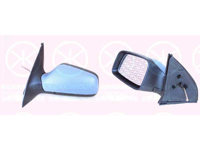 Exterior Mirror, w/primer, Aspherical, Control: linkage, Left