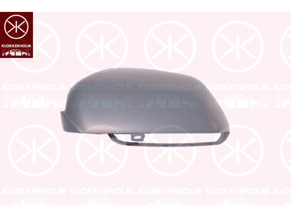 Housing, exterior mirror, black, Left