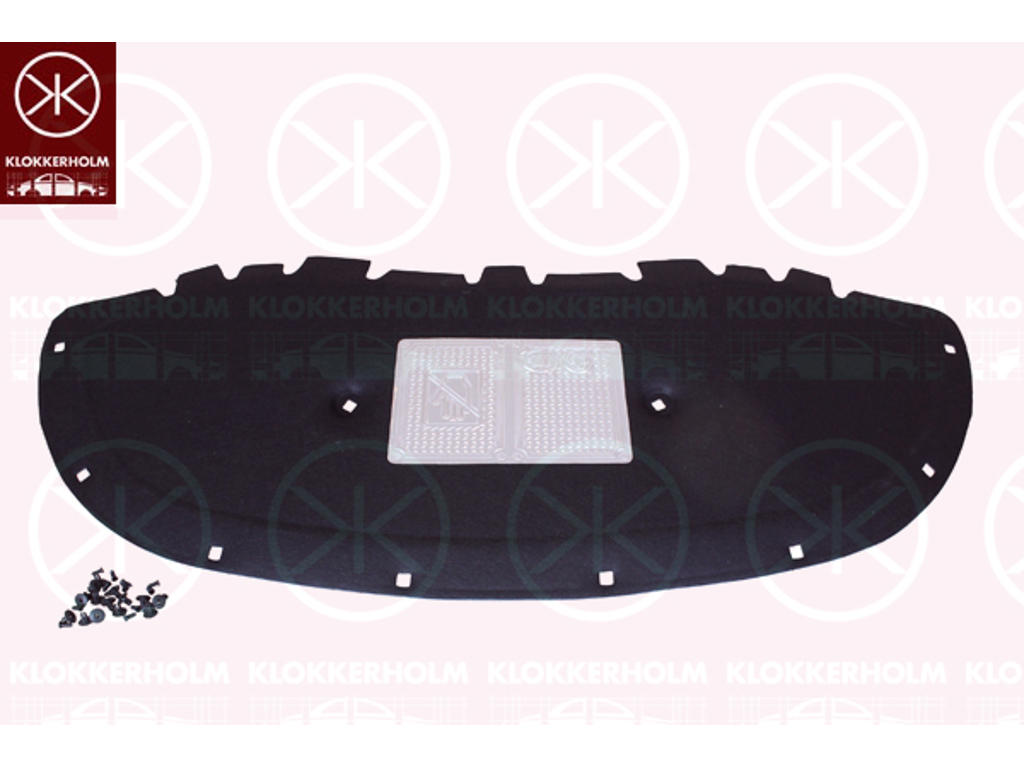 Engine Compartment Noise Insulation, Centre Section, Fitting Position: Bonnet