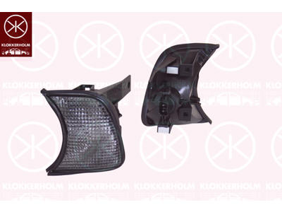 Blinker, med lamphållare, rökgrå, Höger