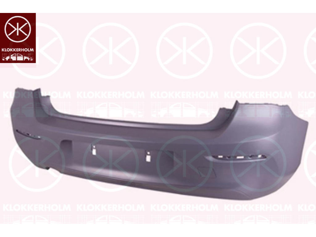 Bumper, w/primer, STANDARD, Rear