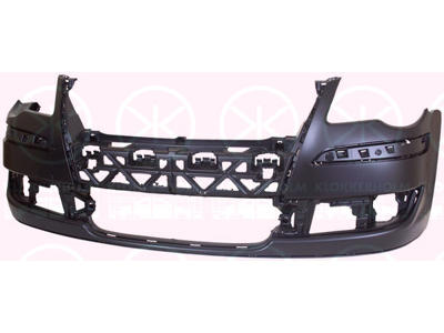Bumper, w/primer, for vehicles without headlamp cleaning system, Front