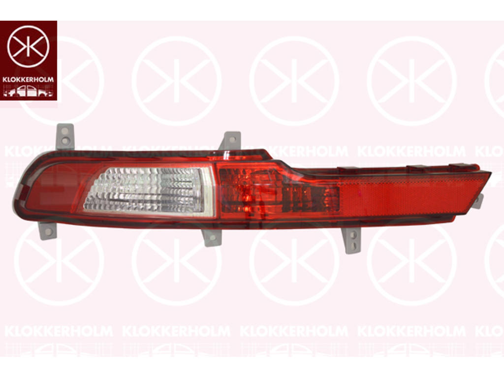 Rear Fog Light, Left, with indicator, without bulb holder