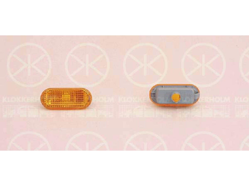 Direction Indicator, without bulb holder, yellow, lateral installation
