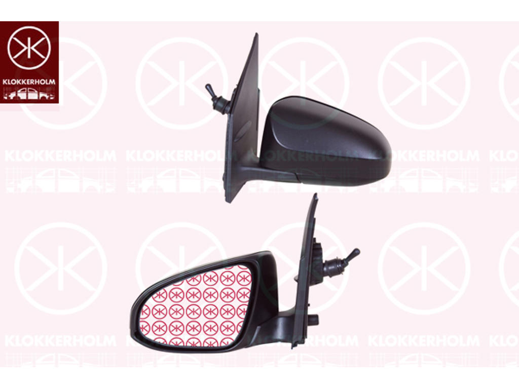 Наружное зеркало, слева, Регулировка: тросовый привод, выпуклый