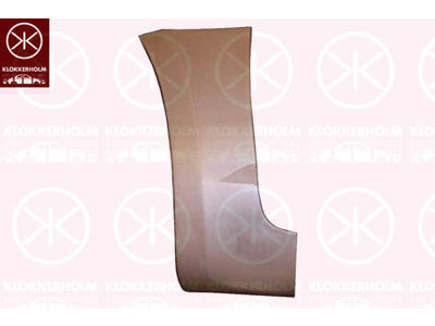 Wing, Left Front, Repair Panel, Rear Section, Lower Section, Zinc-coated