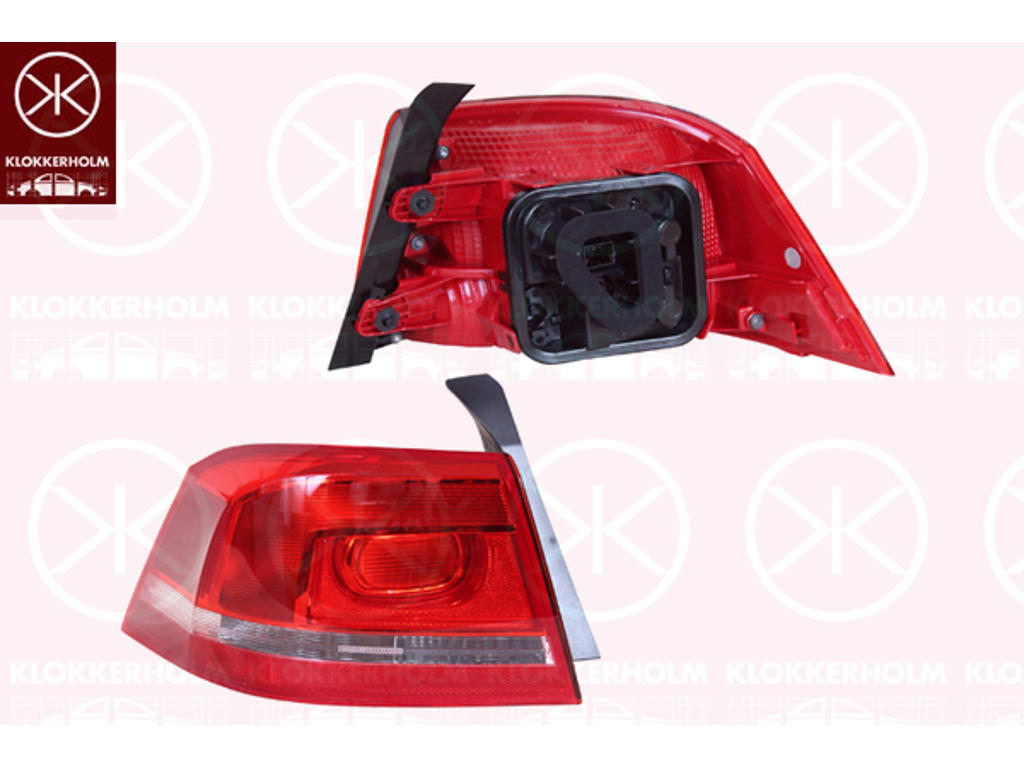 hátsólámpa, bal, külso rész, Lámpatartóval, Valeo