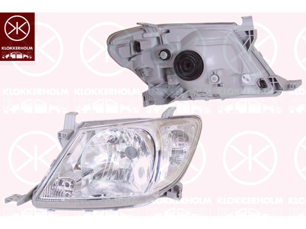Headlight, H4, without motor for headlamp levelling, Right, Illuminance [lx]: 37.5, Indicator Colour: Crystal clear