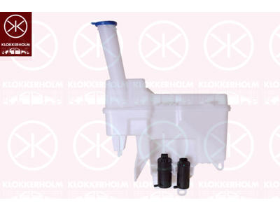 Washer Fluid Reservoir, window cleaning, with pump