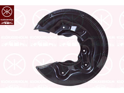 Bromssköld, 4WD, Bakaxel höger, för bromsskivediameter [mm]: 282, Diameter 1/diameter 2 [mm]: 360/105, aluminium