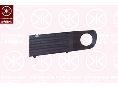 Ventilation Grille, bumper, Left Front, with hole(s) for fog lights, dark grey