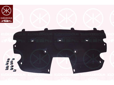 Engine Compartment Noise Insulation, Centre Section, Fitting Position: Bonnet