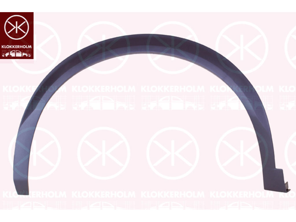 Flaring, wing, Plastic, Left Front, black