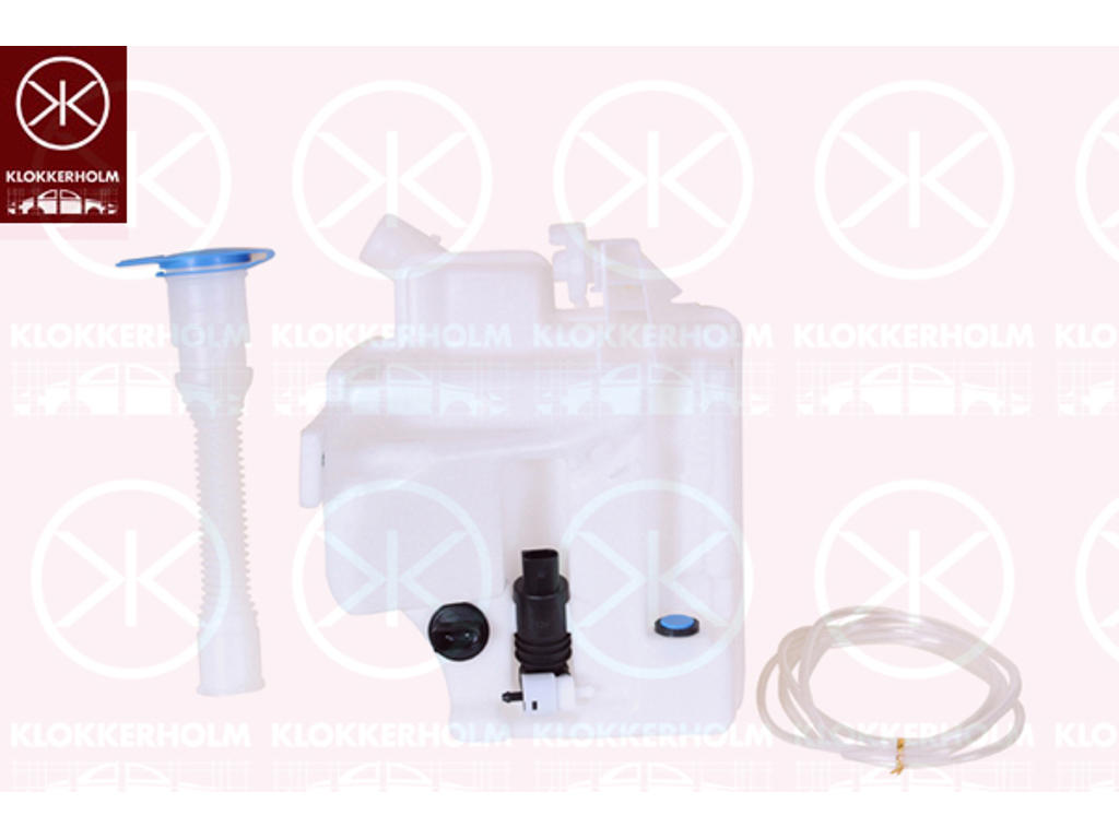 Washer Fluid Reservoir, window cleaning, for vehicles without headlamp cleaning system, with pump