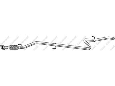 Exhaust Pipe, See accessories list for additionally required parts:  