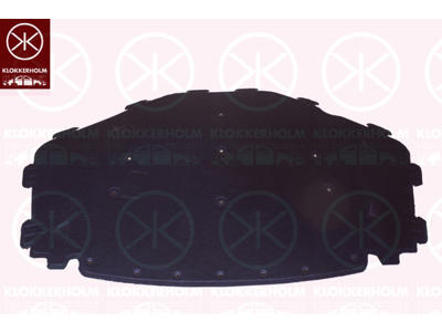 Engine Compartment Noise Insulation, Centre Section, Fitting Position: Bonnet