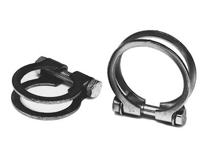 Clamping Piece, exhaust system, Diameter [mm]: 48,5, Thread Size: M8, Pipe Connector: Pipe Clamp