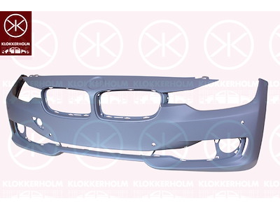 Stötfångare, med hål för parkeringshjälp, Antal borrningar: 4, Fram, Fordonsutrustningslinje/-variant: BASIS, m/grundlack